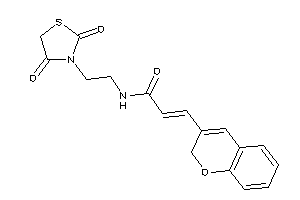 3-(2H-chromen-3-yl)-N-[2-(2,4-diketothiazolidin-3-yl)ethyl]acrylamide