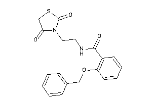 2-benzoxy-N-[2-(2,4-diketothiazolidin-3-yl)ethyl]benzamide