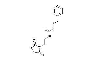 N-[2-(2,4-diketothiazolidin-3-yl)ethyl]-2-(4-pyridylmethylthio)acetamide