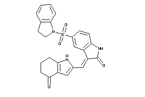 5-indolin-1-ylsulfonyl-3-[(4-keto-1,5,6,7-tetrahydroindol-2-yl)methylene]oxindole