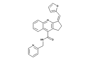 Image of 3-(2-furfurylidene)-N-(2-pyridylmethyl)-1,2-dihydrocyclopenta[b]quinoline-9-carboxamide