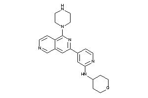 [4-(1-piperazino-2,6-naphthyridin-3-yl)-2-pyridyl]-tetrahydropyran-4-yl-amine