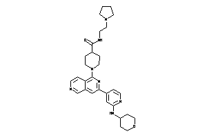 N-(2-pyrrolidinoethyl)-1-[3-[2-(tetrahydropyran-4-ylamino)-4-pyridyl]-2,6-naphthyridin-1-yl]isonipecotamide