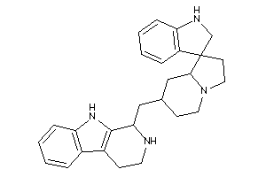 Image of 7'-(2,3,4,9-tetrahydro-1H-$b-carbolin-1-ylmethyl)spiro[indoline-3,1'-indolizidine]