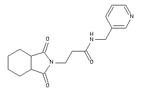 3-(1,3-diketo-3a,4,5,6,7,7a-hexahydroisoindol-2-yl)-N-(3-pyridylmethyl)propionamide