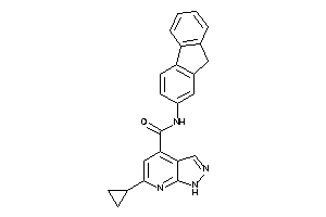 6-cyclopropyl-N-(9H-fluoren-2-yl)-1H-pyrazolo[3,4-b]pyridine-4-carboxamide