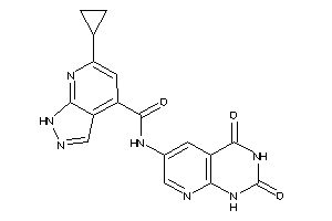 6-cyclopropyl-N-(2,4-diketo-1H-pyrido[2,3-d]pyrimidin-6-yl)-1H-pyrazolo[3,4-b]pyridine-4-carboxamide