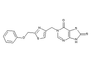 6-[[2-(phenoxymethyl)thiazol-4-yl]methyl]-2-thioxo-3H-thiazolo[4,5-d]pyrimidin-7-one