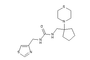 1-(thiazol-4-ylmethyl)-3-[(1-thiomorpholinocyclopentyl)methyl]urea