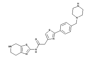 2-[2-[4-(piperazinomethyl)phenyl]thiazol-4-yl]-N-(4,5,6,7-tetrahydrothiazolo[5,4-c]pyridin-2-yl)acetamide