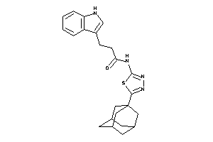 N-[5-(1-adamantyl)-1,3,4-thiadiazol-2-yl]-3-(1H-indol-3-yl)propionamide