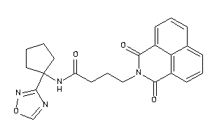 4-(diketoBLAHyl)-N-[1-(1,2,4-oxadiazol-3-yl)cyclopentyl]butyramide