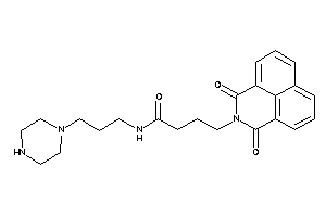 4-(diketoBLAHyl)-N-(3-piperazinopropyl)butyramide