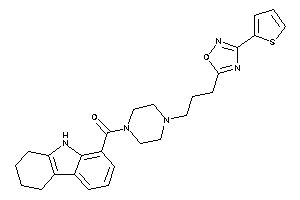 6,7,8,9-tetrahydro-5H-carbazol-1-yl-[4-[3-[3-(2-thienyl)-1,2,4-oxadiazol-5-yl]propyl]piperazino]methanone