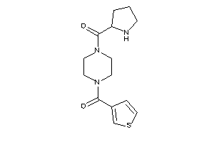 Pyrrolidin-2-yl-[4-(3-thenoyl)piperazino]methanone