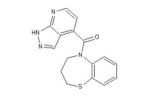 3,4-dihydro-2H-1,5-benzothiazepin-5-yl(1H-pyrazolo[3,4-b]pyridin-4-yl)methanone