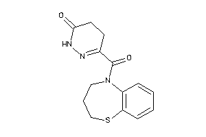 3-(3,4-dihydro-2H-1,5-benzothiazepine-5-carbonyl)-4,5-dihydro-1H-pyridazin-6-one