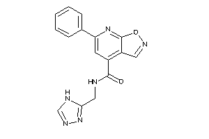 6-phenyl-N-(4H-1,2,4-triazol-3-ylmethyl)isoxazolo[5,4-b]pyridine-4-carboxamide