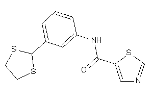 N-[3-(1,3-dithiolan-2-yl)phenyl]thiazole-5-carboxamide