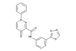 4-keto-N-[3-(1,3,4-oxadiazol-2-yl)phenyl]-1-phenyl-pyridazine-3-carboxamide