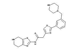 2-[2-[3-(piperazinomethyl)phenyl]thiazol-4-yl]-N-(4,5,6,7-tetrahydrothiazolo[5,4-c]pyridin-2-yl)acetamide
