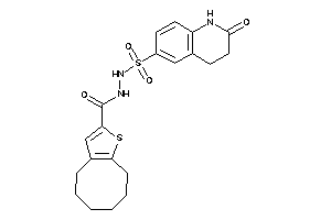 N'-[(2-keto-3,4-dihydro-1H-quinolin-6-yl)sulfonyl]-4,5,6,7,8,9-hexahydrocycloocta[b]thiophene-2-carbohydrazide