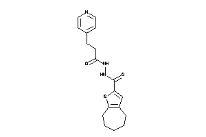 N'-[3-(4-pyridyl)propanoyl]-5,6,7,8-tetrahydro-4H-cyclohepta[b]thiophene-2-carbohydrazide