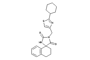 3-[(2-cyclohexylthiazol-4-yl)methyl]spiro[imidazolidine-5,1'-tetralin]-2,4-quinone