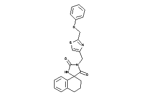 3-[[2-(phenoxymethyl)thiazol-4-yl]methyl]spiro[imidazolidine-5,1'-tetralin]-2,4-quinone