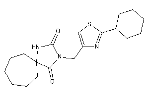 3-[(2-cyclohexylthiazol-4-yl)methyl]-1,3-diazaspiro[4.6]undecane-2,4-quinone