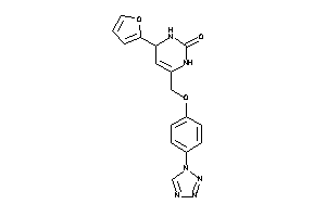 4-(2-furyl)-6-[[4-(tetrazol-1-yl)phenoxy]methyl]-3,4-dihydro-1H-pyrimidin-2-one