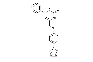 4-phenyl-6-[[4-(tetrazol-1-yl)phenoxy]methyl]-3,4-dihydro-1H-pyrimidin-2-one