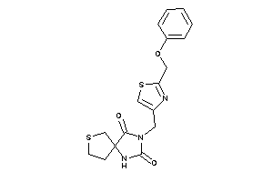Image of 3-[[2-(phenoxymethyl)thiazol-4-yl]methyl]-7-thia-1,3-diazaspiro[4.4]nonane-2,4-quinone