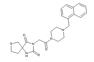 Image of 3-[2-keto-2-[4-(1-naphthylmethyl)piperazino]ethyl]-7-thia-1,3-diazaspiro[4.4]nonane-2,4-quinone