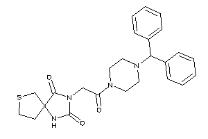 Image of 3-[2-(4-benzhydrylpiperazino)-2-keto-ethyl]-7-thia-1,3-diazaspiro[4.4]nonane-2,4-quinone