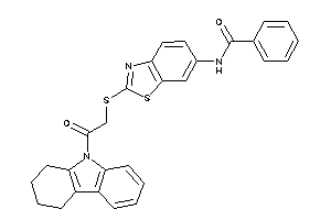 N-[2-[[2-keto-2-(1,2,3,4-tetrahydrocarbazol-9-yl)ethyl]thio]-1,3-benzothiazol-6-yl]benzamide