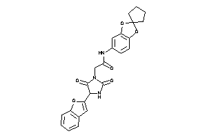 2-[4-(benzofuran-2-yl)-2,5-diketo-imidazolidin-1-yl]-N-spiro[1,3-benzodioxole-2,1'-cyclopentane]-5-yl-acetamide