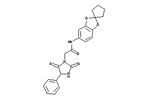 2-(2,5-diketo-4-phenyl-imidazolidin-1-yl)-N-spiro[1,3-benzodioxole-2,1'-cyclopentane]-5-yl-acetamide