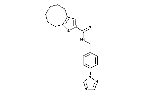 N-[4-(1,2,4-triazol-1-yl)benzyl]-4,5,6,7,8,9-hexahydrocycloocta[b]thiophene-2-carboxamide