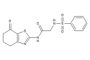 2-(benzenesulfonamido)-N-(7-keto-5,6-dihydro-4H-1,3-benzothiazol-2-yl)acetamide