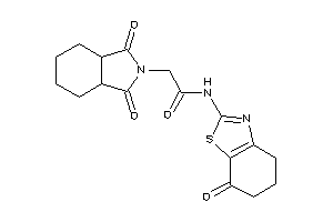 2-(1,3-diketo-3a,4,5,6,7,7a-hexahydroisoindol-2-yl)-N-(7-keto-5,6-dihydro-4H-1,3-benzothiazol-2-yl)acetamide