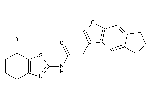 2-(6,7-dihydro-5H-cyclopenta[f]benzofuran-3-yl)-N-(7-keto-5,6-dihydro-4H-1,3-benzothiazol-2-yl)acetamide