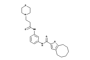 N-[3-(3-morpholinopropanoylamino)phenyl]-4,5,6,7,8,9-hexahydrocycloocta[b]thiophene-2-carboxamide