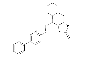 Image of 4-[2-(5-phenyl-2-pyridyl)vinyl]-3a,4,4a,5,6,7,8,8a,9,9a-decahydro-3H-benzo[f]benzofuran-2-one