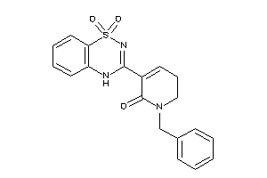 1-benzyl-5-(1,1-diketo-4H-benzo[e][1,2,4]thiadiazin-3-yl)-2,3-dihydropyridin-6-one