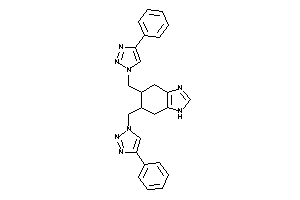 5,6-bis[(4-phenyltriazol-1-yl)methyl]-4,5,6,7-tetrahydro-1H-benzimidazole