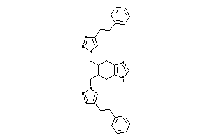 5,6-bis[(4-phenethyltriazol-1-yl)methyl]-4,5,6,7-tetrahydro-1H-benzimidazole