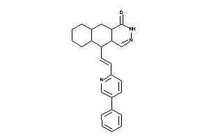 5-[2-(5-phenyl-2-pyridyl)vinyl]-4a,5,5a,6,7,8,9,9a,10,10a-decahydro-2H-benzo[g]phthalazin-1-one