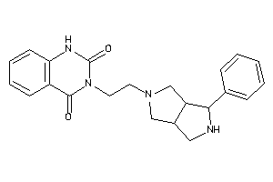 3-[2-(6-phenyl-3,3a,4,5,6,6a-hexahydro-1H-pyrrolo[3,4-c]pyrrol-2-yl)ethyl]-1H-quinazoline-2,4-quinone