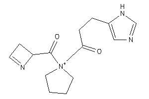 Image of 1-[1-(2,3-dihydroazete-2-carbonyl)pyrrolidin-1-ium-1-yl]-3-(1H-imidazol-5-yl)propan-1-one